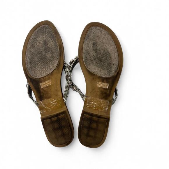 Guess Vintage Y2K Bedazzled Jewels Sandals Size 8 1/2 - Picture 3 of 3